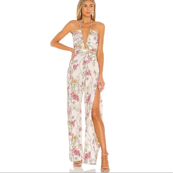 Katie May Pants - Katie May Never Cross Jumpsuit in Ivory Lily